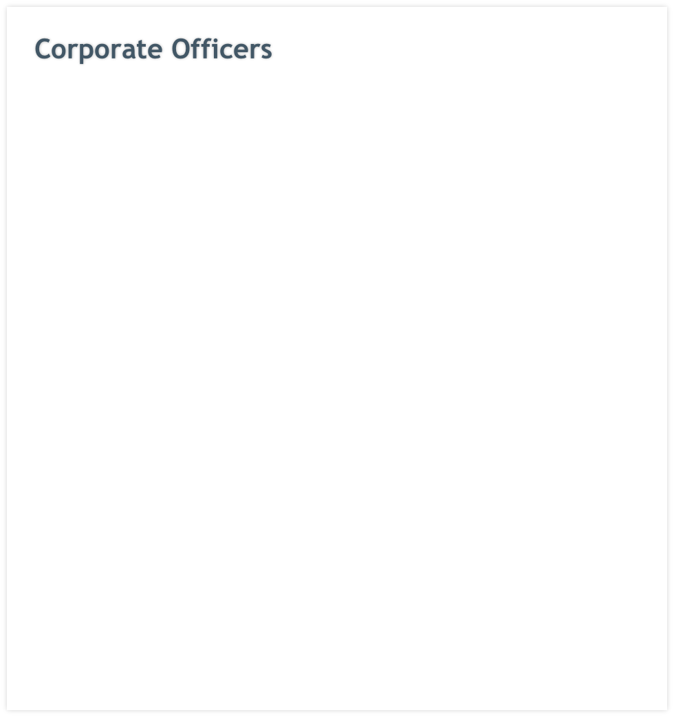 Corporate Officers
